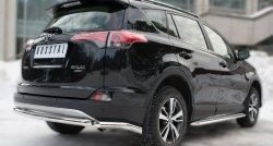 14 999 р. Защита заднего бампера (Ø63 мм уголки, нержавейка) SLITKOFF  Toyota RAV4  XA40 (2015-2019) 5 дв. рестайлинг  с доставкой в г. Кемерово. Увеличить фотографию 4