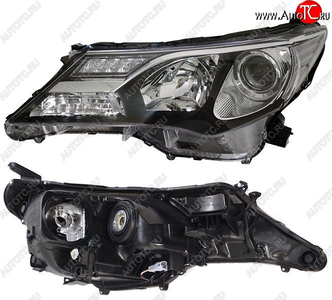 8 999 р. Левая фара SAT (с электрокорректором, под ксенон) Toyota RAV4 XA40 5 дв. дорестайлинг (2012-2015)  с доставкой в г. Кемерово