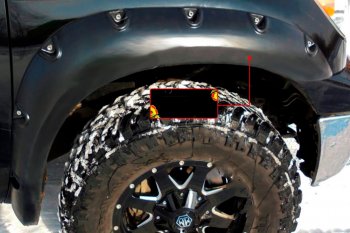 Расширитель арки RA (вылет 80 мм, передний правый) Toyota Tundra  XK50 (2007-2013) дорестайлинг, 1-ый рестайлинг