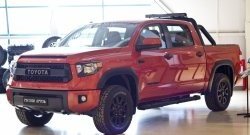 989 р. Реснички на фары RA Toyota Tundra XK50 2-ой рестайлинг (2013-2025) (Неокрашенные)  с доставкой в г. Кемерово. Увеличить фотографию 3
