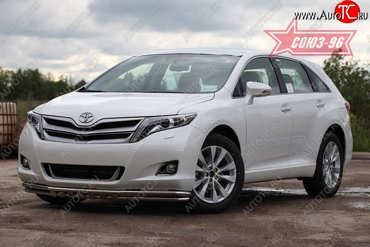 19 799 р. Защита переднего бампера двойная Souz-96 (d42/42)  Toyota Venza  GV10 (2008-2012) дорестайлинг  с доставкой в г. Кемерово