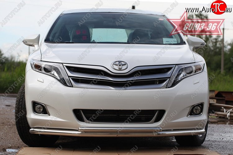 18 089 р. Защита переднего бампера одинарная Souz-96 (d60/42) Toyota Venza GV10 дорестайлинг (2008-2012)  с доставкой в г. Кемерово