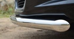 13 649 р. Одинарная защита переднего бампера диаметром 57 мм SLITKOFF  Toyota Venza  GV10 (2012-2016) рестайлинг (нержавейка полированная)  с доставкой в г. Кемерово. Увеличить фотографию 3