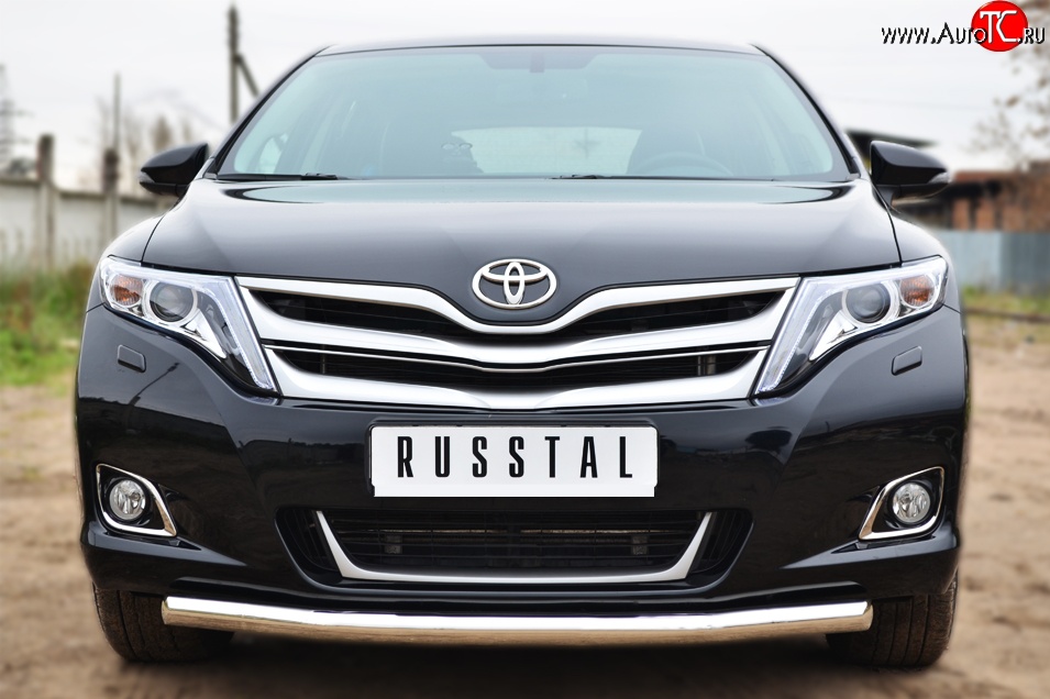 13 649 р. Одинарная защита переднего бампера диаметром 57 мм SLITKOFF  Toyota Venza  GV10 (2012-2016) рестайлинг (нержавейка полированная)  с доставкой в г. Кемерово