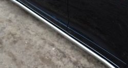 70 999 р. Защита порогов из круглой трубы диаметром 63 мм Russtal Toyota Venza GV10 рестайлинг (2012-2016) (Защита порогов с со скосами на торцах (вариант 1))  с доставкой в г. Кемерово. Увеличить фотографию 2