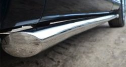 70 999 р. Защита порогов из круглой трубы диаметром 63 мм Russtal Toyota Venza GV10 рестайлинг (2012-2016) (Защита порогов с со скосами на торцах (вариант 1))  с доставкой в г. Кемерово. Увеличить фотографию 3
