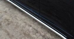 70 999 р. Защита порогов из круглой трубы диаметром 63 мм Russtal Toyota Venza GV10 рестайлинг (2012-2016) (Защита порогов с со скосами на торцах (вариант 1))  с доставкой в г. Кемерово. Увеличить фотографию 6