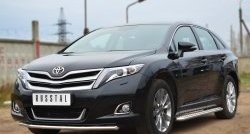 24 649 р. Широкая защита порогов SLITKOFF Toyota Venza GV10 рестайлинг (2012-2016)  с доставкой в г. Кемерово. Увеличить фотографию 3