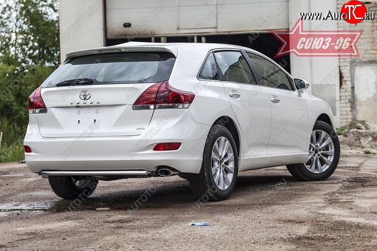 12 509 р. Защита заднего бампера Souz-96 Short (d42) Toyota Venza GV10 дорестайлинг (2008-2012)  с доставкой в г. Кемерово