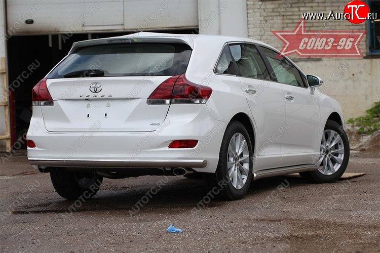 15 839 р. Защита заднего бампера рестайлинг Souz-96 Long (d60)  Toyota Venza  GV10 (2008-2012) дорестайлинг  с доставкой в г. Кемерово