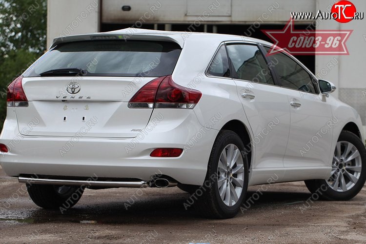 13 949 р. Защита заднего бампера Souz-96 Short (d60) Toyota Venza GV10 дорестайлинг (2008-2012)  с доставкой в г. Кемерово