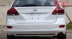 2 999 р. Защита заднего бампера из овальной трубы Souz-96 горизонтальная (в 75х42) Toyota Venza GV10 дорестайлинг (2008-2012)  с доставкой в г. Кемерово. Увеличить фотографию 3
