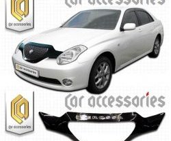 2 559 р. Дефлектор капота CA-Plastic  Toyota Verossa (2001-2004) (серия Classic черный, Без надписи)  с доставкой в г. Кемерово. Увеличить фотографию 2
