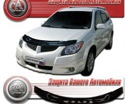 2 079 р. Дефлектор капота CA-Plastic  Toyota Voltz (2002-2004) (серия Classic черный, Без надписи)  с доставкой в г. Кемерово. Увеличить фотографию 2