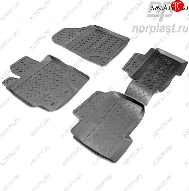2 699 р. Комплект ковриков в салон Norplast  Toyota Yaris  XP90 (2005-2010) дорестайлинг, хэтчбэк 3 дв., дорестайлинг, хэтчбэк 5 дв., рестайлинг, хэтчбэк 3 дв., рестайлинг, хэтчбэк 5 дв.  с доставкой в г. Кемерово