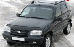 5 299 р. Рейлинги АПС L  Chevrolet Niva  2123 (2002-2008), Лада 2123 (Нива Шевроле) (2002-2008) (Башмак черный, рейлинг серый)  с доставкой в г. Кемерово. Увеличить фотографию 2