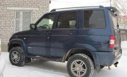 7 229 р. Рейлинги Ралекс-Тюнинг  Уаз Патриот  Спорт (2012-2013) (Нагрузка до 100 кг (усиленные кронштейны башмаков 4 штуки) (2 башмака))  с доставкой в г. Кемерово. Увеличить фотографию 2
