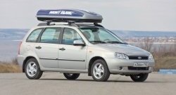 5 319 р. Рейлинги Petroil Tuning Усиленные  Лада Калина  1117 (2004-2013) универсал (Серебристый муар, крыша с ребром жесткости)  с доставкой в г. Кемерово. Увеличить фотографию 7