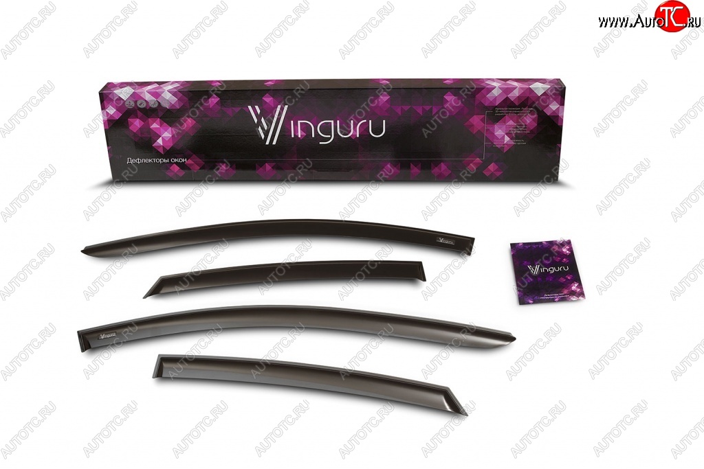 2 199 р. Дефлекторы боковых окон Vinguru Уаз 315195 Хантер (2003-2025)  с доставкой в г. Кемерово