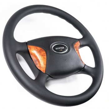 3 699 р. Рулевое колесо Delux (Ø400)  Уаз 315195 Хантер (2003-2025) (Дерево)  с доставкой в г. Кемерово. Увеличить фотографию 2
