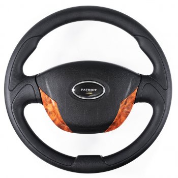 Рулевое колесо Turbo (Ø360) Уаз Патриот ( 3163 5 дв.,  Карго,  23632,  3163 5-дв.) (2005-2016) дорестайлинг, дорестайлинг пикап, 1 рестайлинг пикап, 1-ый рестайлинг, рестайлинг 1 (Дерево)