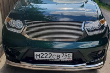 10 099 р. Решетка радиатора CrTuning Ламель Уаз Патриот 23632 2-ой рестайлинг пикап (2016-2025) (Без защиты фар)  с доставкой в г. Кемерово. Увеличить фотографию 7
