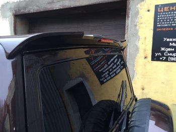 7 399 р. Непродувной спойлер-козырёк Ralex-Tuning V2 (со стоп сигналом)  Уаз Патриот ( 3163 5 дв.,  Спорт,  3163 5-дв.) (2005-2025) дорестайлинг, 1-ый рестайлинг, 2-ой рестайлинг (Окрашенный)  с доставкой в г. Кемерово. Увеличить фотографию 7