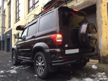 7 399 р. Непродувной спойлер-козырёк Ralex-Tuning V2 (со стоп сигналом)  Уаз Патриот ( 3163 5 дв.,  Спорт,  3163 5-дв.) (2005-2025) дорестайлинг, 1-ый рестайлинг, 2-ой рестайлинг (Окрашенный)  с доставкой в г. Кемерово. Увеличить фотографию 9