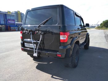 4 499 р. Заглушка места под запасное колесо Ralex  Уаз Патриот ( 3163 5 дв.,  3163 5-дв.) (2005-2025) дорестайлинг, 1-ый рестайлинг, 2-ой рестайлинг (Авантюрин (черный металлик до 2016 г.))  с доставкой в г. Кемерово. Увеличить фотографию 3