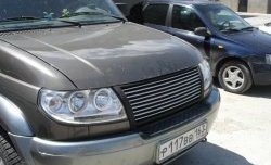 11 299 р. Решётка радиатора Премиум  Уаз Патриот  3163 5 дв. (2005-2013) дорестайлинг (Неокрашенная)  с доставкой в г. Кемерово. Увеличить фотографию 2