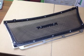 12 499 р. Решетка радиатора CrTuning Уаз Патриот 23632 дорестайлинг пикап (2008-2014) (Сетка черная, С надписью PATRIOT)  с доставкой в г. Кемерово. Увеличить фотографию 5