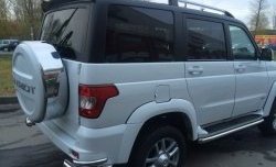 5 399 р. Непродувной спойлер-козырёк Ralex-Tuning V2 (со стоп сигналом) Уаз Патриот 3163 5-дв. 1-ый рестайлинг (2014-2016) (Неокрашенный)  с доставкой в г. Кемерово. Увеличить фотографию 4