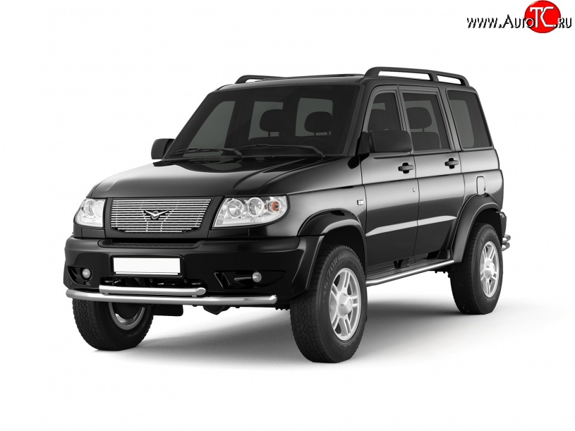13 999 р. Широкая защита порогов Petroil Tuning  Уаз Патриот  3163 5 дв. (2005-2013) дорестайлинг  с доставкой в г. Кемерово