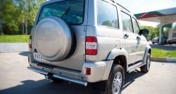 70 999 р. Защита порогов из круглой трубы диаметром 63 мм Russtal Уаз Патриот 3163 5 дв. дорестайлинг (2005-2013) (Защита порогов с со скосами на торцах (вариант 1))  с доставкой в г. Кемерово. Увеличить фотографию 10