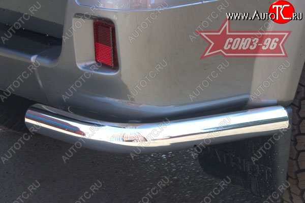 6 164 р. Защита заднего бампера из боковых уголков Souz-96 (d60) Уаз Патриот 3163 5 дв. дорестайлинг (2005-2013)  с доставкой в г. Кемерово