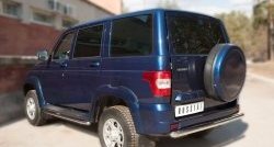 11 899 р. Одинарная защита заднего бампера из трубы диаметром 63 мм SLITKOFF  Уаз Патриот ( 3163 5-дв.,  3163 5 дв.) (2014-2025) 1-ый рестайлинг, 2-ой рестайлинг  с доставкой в г. Кемерово. Увеличить фотографию 4
