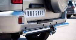 15 599 р. Одинарная защита заднего бампера из трубы диаметром 76 мм SLITKOFF  Уаз Патриот  3163 5 дв. (2005-2013) дорестайлинг  с доставкой в г. Кемерово. Увеличить фотографию 2