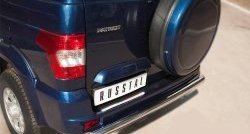 13 249 р. Одинарная защита заднего бампера из трубы диаметром 76 мм SLITKOFF  Уаз Патриот ( 3163 5-дв.,  3163 5 дв.) (2014-2025) 1-ый рестайлинг, 2-ой рестайлинг  с доставкой в г. Кемерово. Увеличить фотографию 4