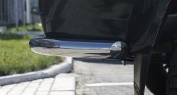 4 999 р. Защита заднего бампера из двух боковых уголков диаметром 63 мм Petroil Tuning  Уаз Патриот  3163 5 дв. (2005-2013) дорестайлинг  с доставкой в г. Кемерово. Увеличить фотографию 3
