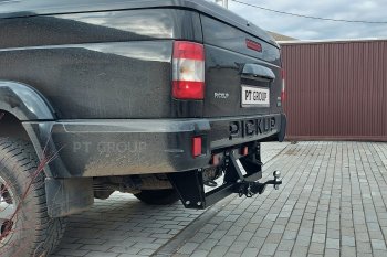 13 779 р. Фаркоп PT GROUP /съемный квадрат/UAZ Pickup 2008-/UAZ Profi 2017-(236022,236031(станд),236324)  Уаз Патриот  23632 - Профи  23602  с доставкой в г. Кемерово. Увеличить фотографию 2