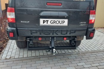 13 779 р. Фаркоп PT GROUP /съемный квадрат/UAZ Pickup 2008-/UAZ Profi 2017-(236022,236031(станд),236324)  Уаз Патриот  23632 - Профи  23602  с доставкой в г. Кемерово. Увеличить фотографию 4