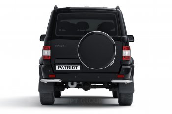 13 699 р. Защита заднего бампера Petroil Tuning (уголки, d63)  Уаз Патриот  23632 (2014-2016) 1 рестайлинг пикап (Нержавеющая полированная сталь)  с доставкой в г. Кемерово. Увеличить фотографию 3