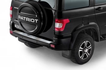 2 429 р. Защитная накладка заднего бампера Petroil Tuning  Уаз Патриот ( 3163 5-дв.,  3163 5 дв.) (2014-2025) 1-ый рестайлинг, 2-ой рестайлинг  с доставкой в г. Кемерово. Увеличить фотографию 2