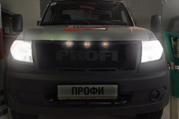10 899 р. Решетка радиатора CrTuning Уаз Профи 23602 бортовой грузовик 2 дв. (2017-2025) (Без надписи PROFI)  с доставкой в г. Кемерово. Увеличить фотографию 6