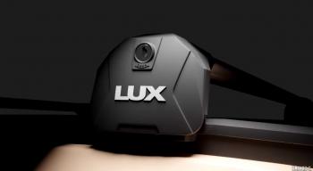 14 299 р. Багажник на интегрированные рейлинги LUX SCOUT   (черные поперечины)  с доставкой в г. Кемерово. Увеличить фотографию 2