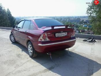 3 759 р. Низкий универсальный спойлер Кураж Honda Civic FD седан дорестайлинг (2005-2008) (Неокрашенный, Стоп-сигнал красный)  с доставкой в г. Кемерово. Увеличить фотографию 2