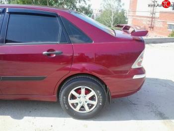 3 759 р. Низкий универсальный спойлер Кураж Honda Civic FD седан дорестайлинг (2005-2008) (Неокрашенный, Стоп-сигнал красный)  с доставкой в г. Кемерово. Увеличить фотографию 3