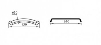 749 р. Полукрылок К-430 (1/3) Master-Plast Hyundai HD-120  дорестайлинг (1997-2004)  с доставкой в г. Кемерово. Увеличить фотографию 2