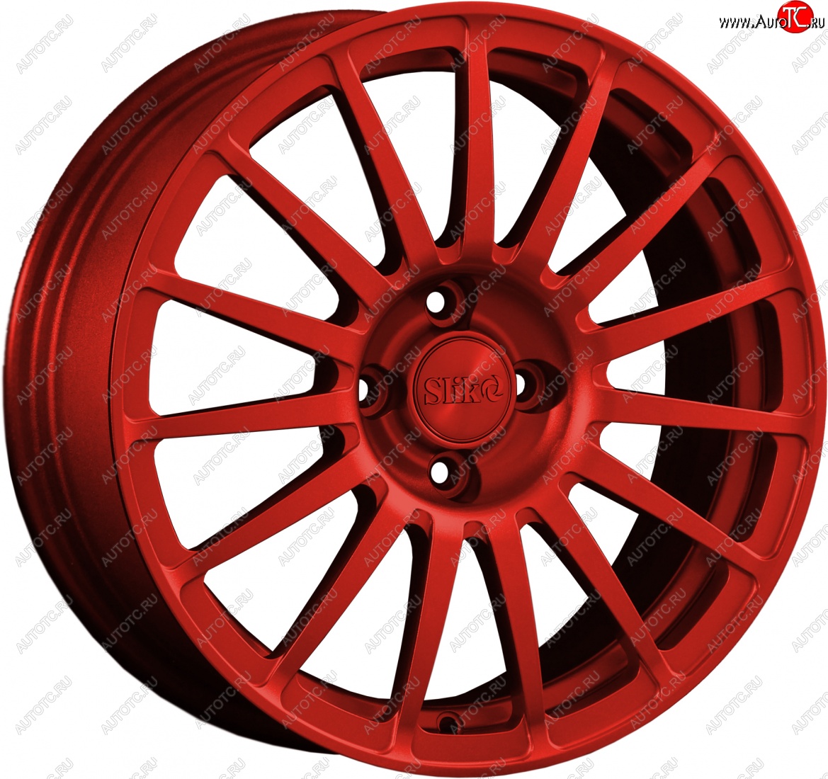18 999 р. Кованый диск Slik classik R16x6.5 Красный (RED) 6.5x16   (Цвет: RED)  с доставкой в г. Кемерово