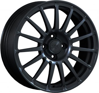 18 999 р. Кованый диск Slik classik R16x6.5 Черный глянцевый (BK) 6.5x16   (Цвет: BK)  с доставкой в г. Кемерово. Увеличить фотографию 1
